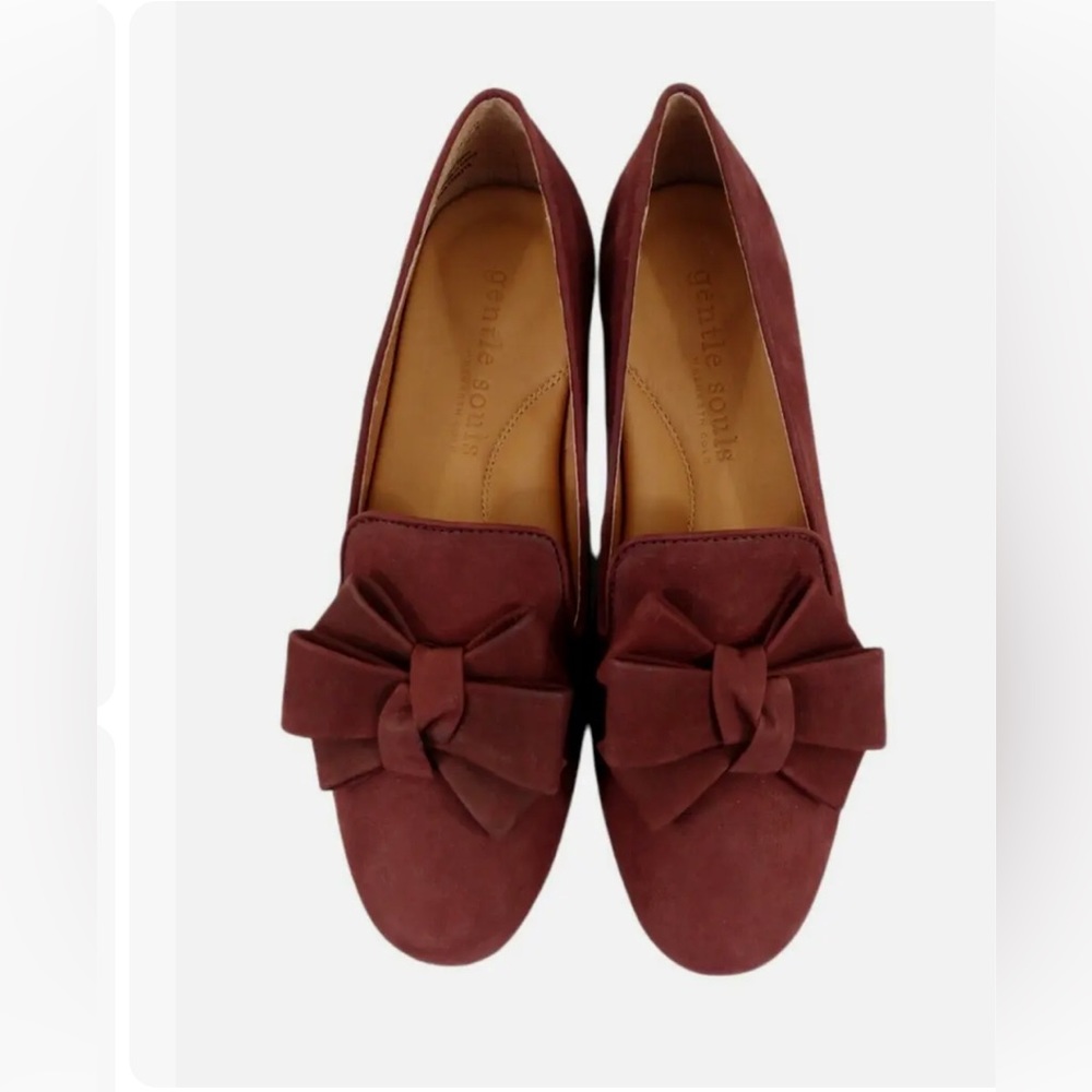 Gentle Souls by Kenneth Cole Eugene Ribbon Loafer Flat Plumberry Leather